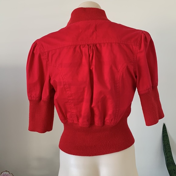 Red cotton jacket - Picture 2 of 7